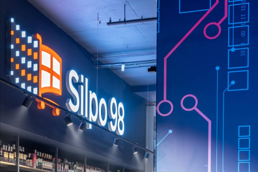 Вивіска Silpo 98 в кіберспортивному супермаркеті
